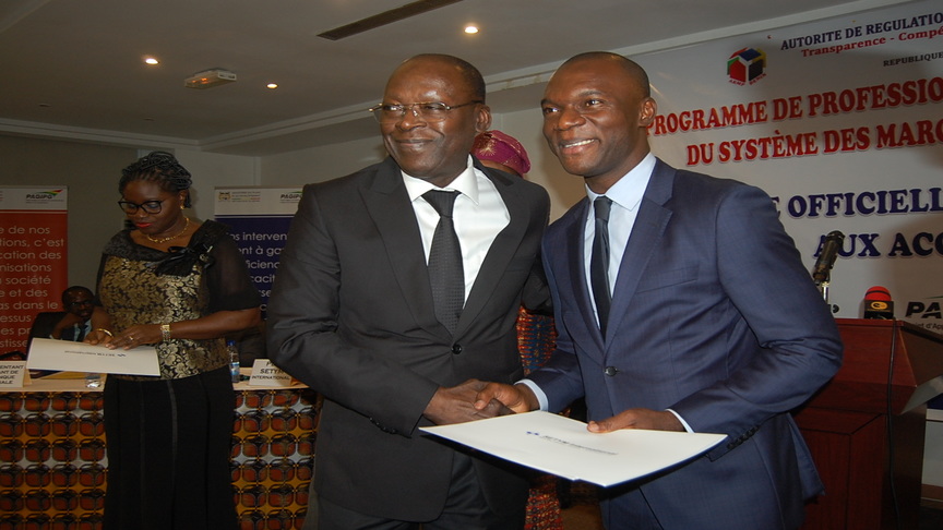 Public Procurement Accreditation Award Ceremony by SETYM International, in Benin