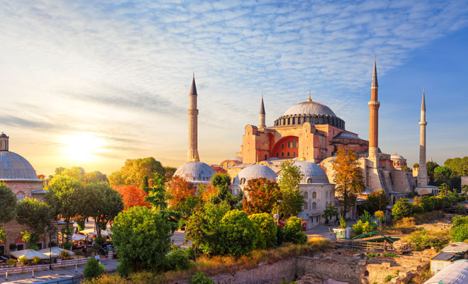 Vue de la mosquée d'Istanbul