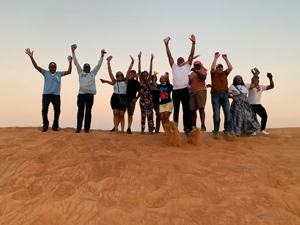 Dubaï visite touristique dans le désert