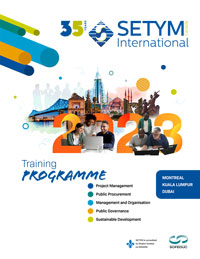 Cover of the 2023 SETYM Training Programme