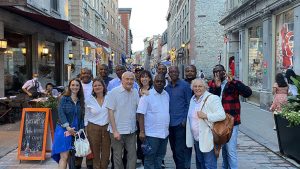 Le groupe à la sortie au restaurant