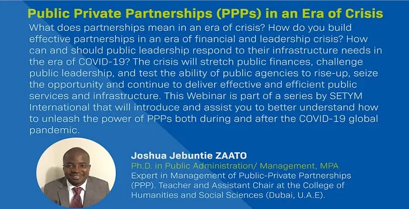 Public-Private Partnerships (PPPs) in an Era of Crisis