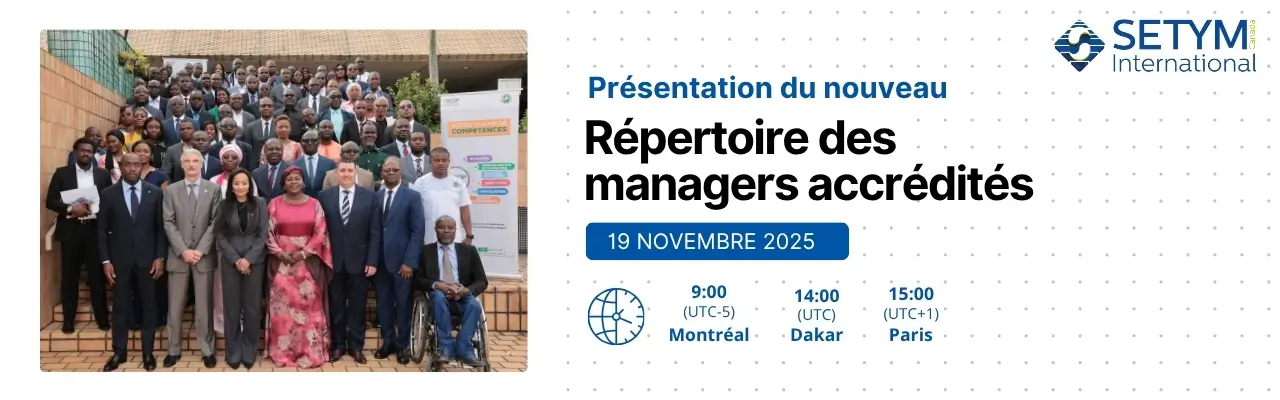 Webinaire de présentation du Répertoire des managers accrédités SETYM–ESG+ UQAM
